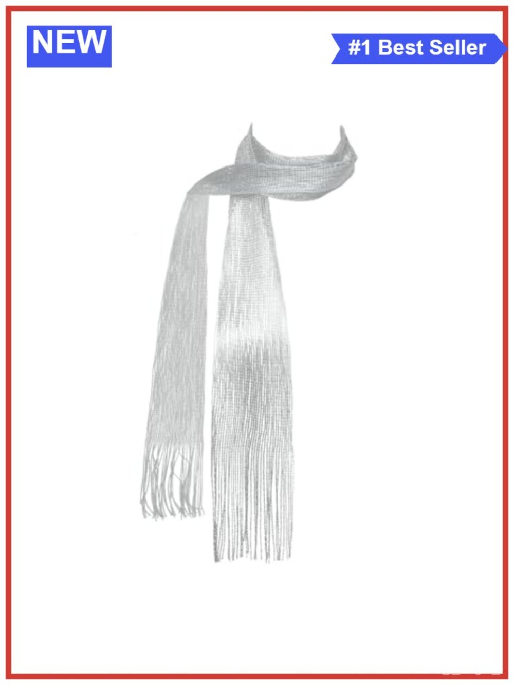 Glitter Scarf Women Long Thin Skinny Sparkly Neck Belt Head Scarf Party